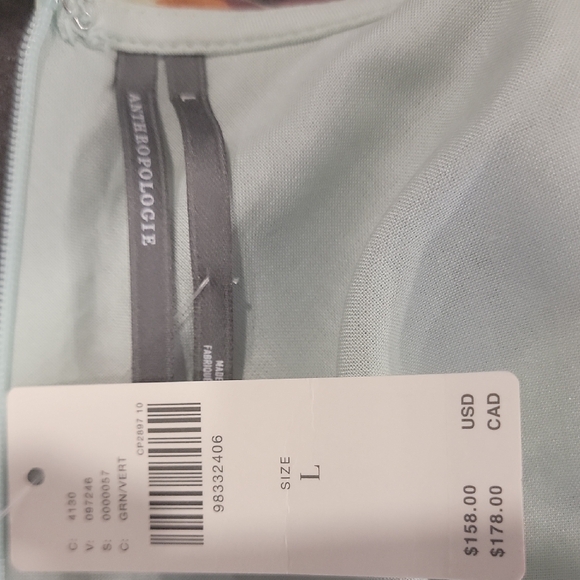 Anthropologie Green and Brown Floral Maxi Dress - Picture 11 of 13